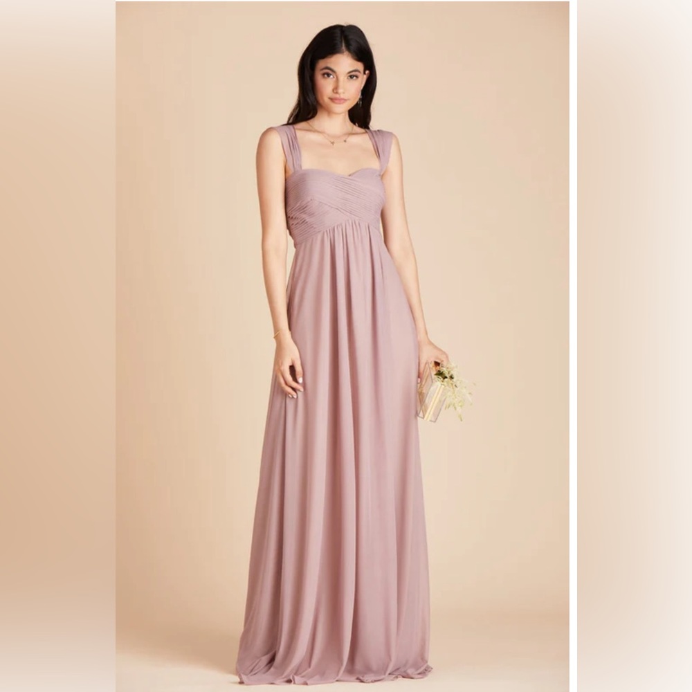 Birdy Grey Maria Convertible Mesh Bridesmaid Dress Mauve. Size Medium NW…
